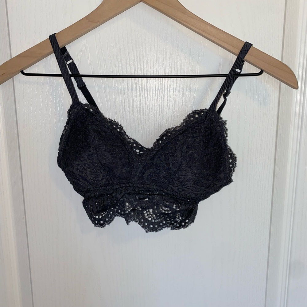 Aeropostale charcoal grey bralette